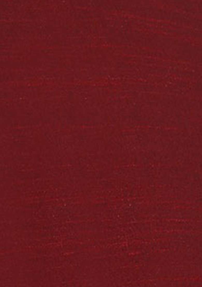 Maroon Solid Silk Blend Kurta Set For Men - Indya